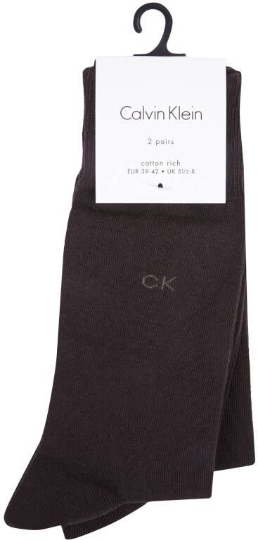 CK Calvin Klein Sokken met logostitching in een set van 2 paar - Foto 2