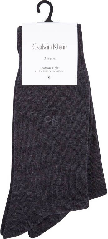 CK Calvin Klein Sokken met logostitching in een set van 2 paar