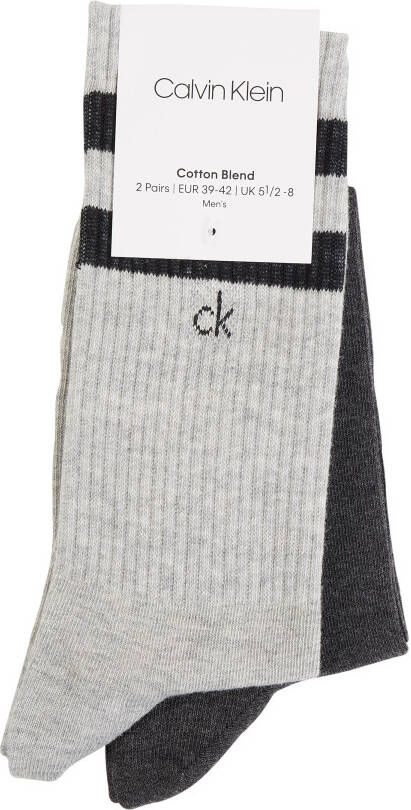 CK Calvin Klein Sokken van katoenmix in een set van 2 paar