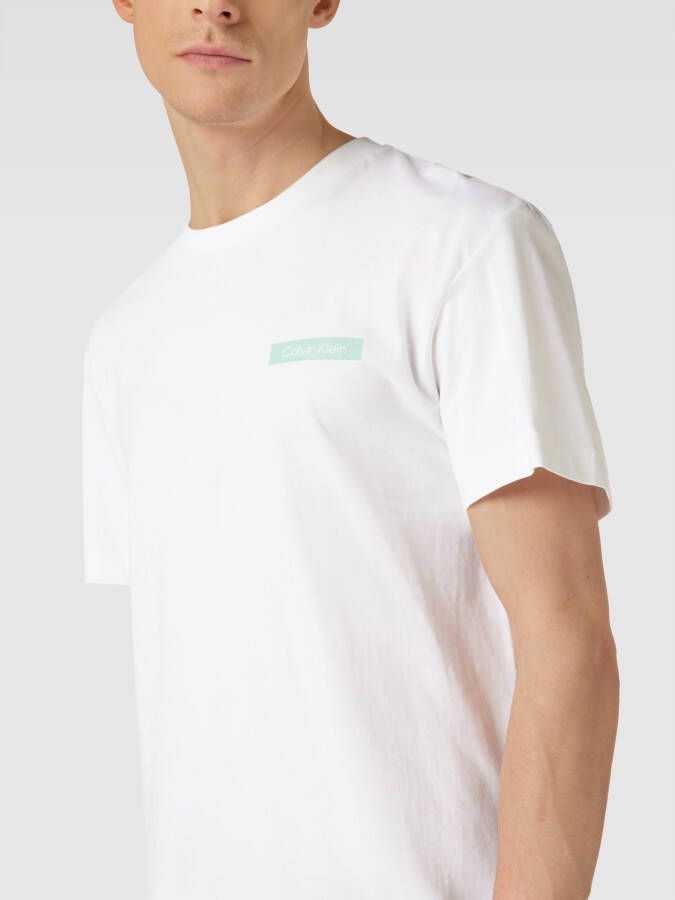 CK Calvin Klein T-shirt met labelprint aan de achterkant