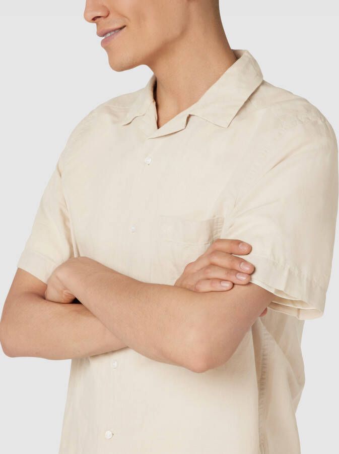 CK Calvin Klein Vrijetijdsoverhemd met 1 2-mouwen model 'LINEN'