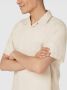 Calvin Klein Linnen Katoen Cubaanse Korte Mouw Shirt Beige Heren - Thumbnail 2