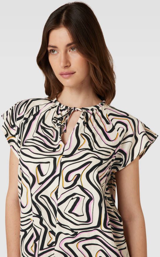 comma Casual Identity Blouseshirt met all-over motief