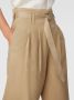 Comma casual identity cropped wide leg culotte beige - Thumbnail 5