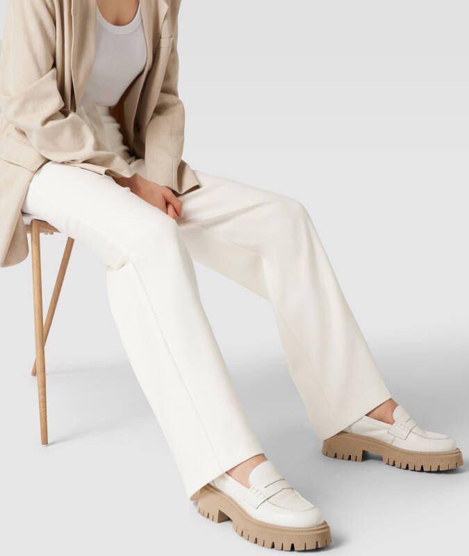 Comma Stoffen broek met gestileerde klepzakken - Foto 3