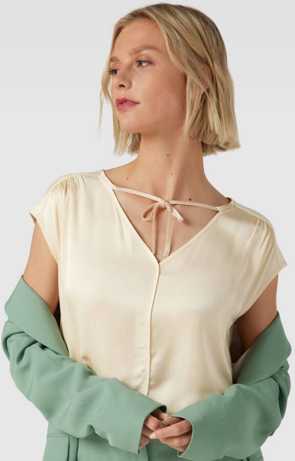 Comma T-shirt met V-hals - Foto 2