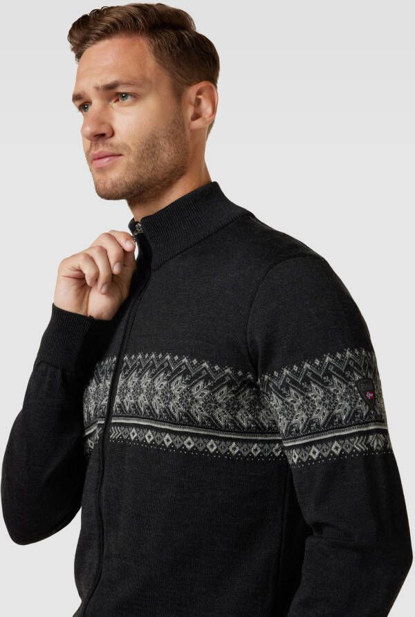 Dale of Norway Gebreid jack met all-over motief model 'HOVDEN'