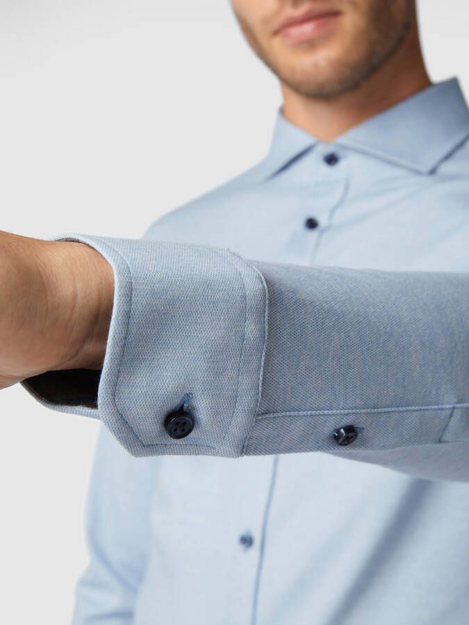 Desoto Regular fit zakelijk overhemd van jersey gemakkelijk te strijken