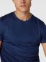 Desoto t-shirt donkerblauw ronde hals effen katoen - Thumbnail 2