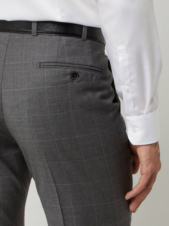 Digel Modern fit pantalon van scheerwol model 'Per'