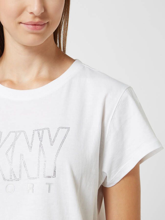 DKNY PERFORMANCE Boxy fit T-shirt met strass-steentjes - Foto 2