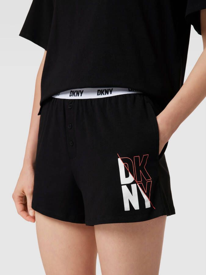 DKNY T-shirt met labelprint - Foto 2