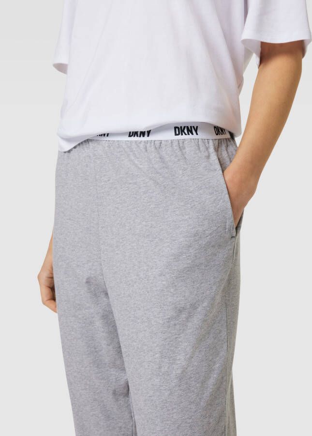 DKNY Pyjamabroek met logo in band model 'Sleep Jogger' - Foto 2