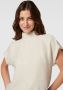 Drykorn Ecru Overhemd met Opstaande Kraag en Ruchedetails Beige Dames - Thumbnail 3