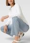 Drykorn Oversized Pullover Mimas Lichtgewicht Gebreid White Dames - Thumbnail 3
