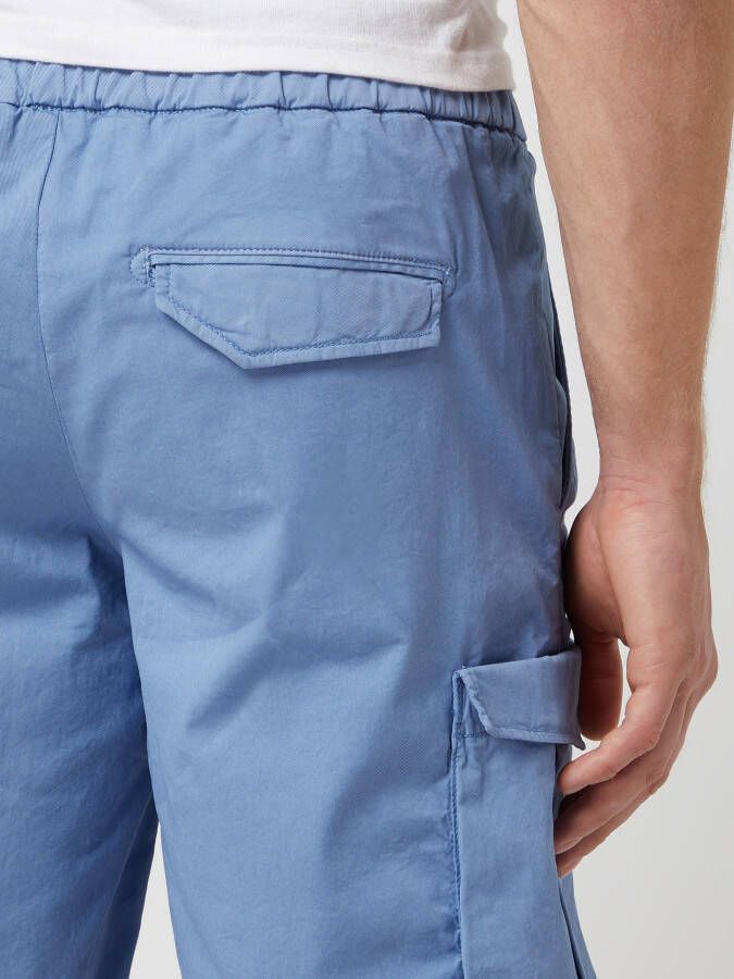 Drykorn Korte relaxed fit cargobroek met stretch model 'Double'