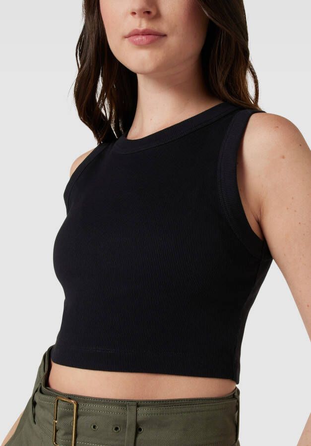 drykorn Korte top met ribboorden model 'NADEEN'