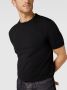 Drykorn T-shirt met geribde ronde hals model 'ANTON' - Thumbnail 3