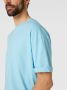Drykorn T-shirt met geribde ronde hals model 'THILO' - Thumbnail 3