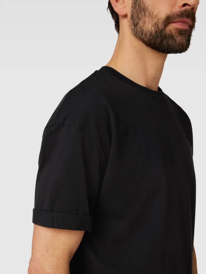 drykorn T-shirt met vaste mouwomslagen model 'THILO'