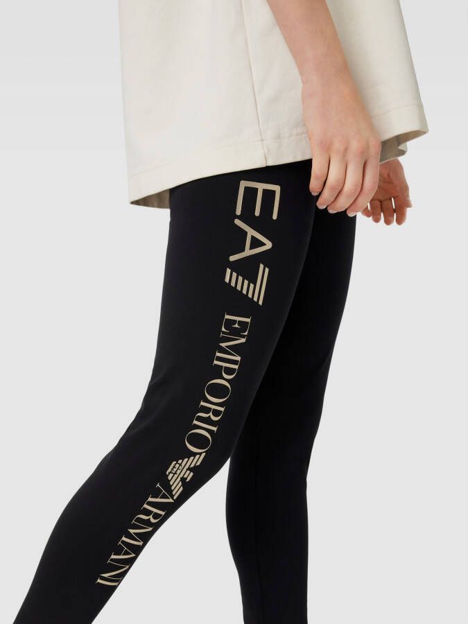 EA7 Emporio Armani Legging met labeldetails