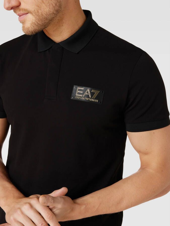 EA7 Emporio Armani Poloshirt met labelpatch