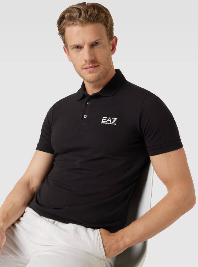 EA7 Emporio Armani Poloshirt met labelprint