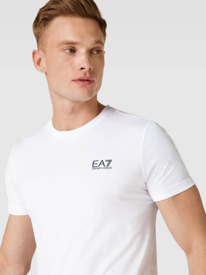 EA7 Emporio Armani T-shirt met labelprint