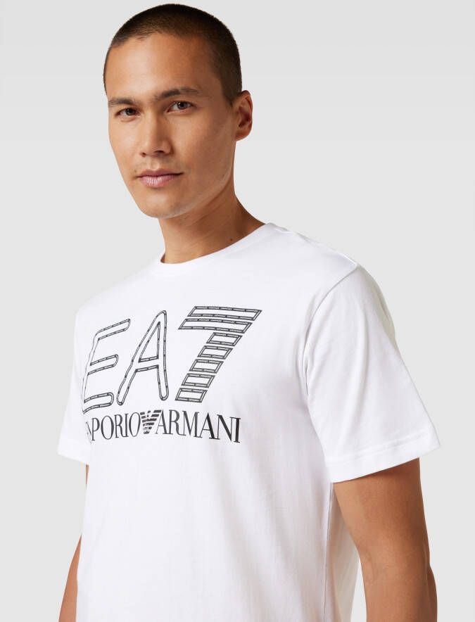 EA7 Emporio Armani T-shirt met labelprint