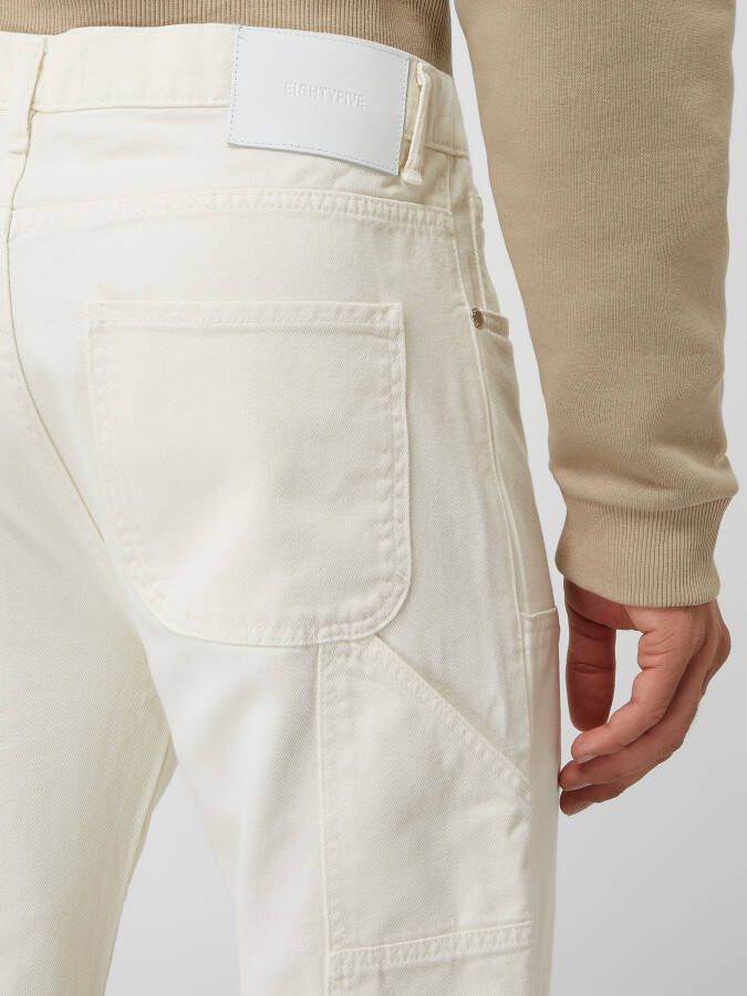 EIGHTYFIVE Straight fit jeans van katoen