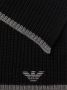 Emporio Armani Luxe Zwart Grijs Beanie+Scarf Set met Logo Black Heren - Thumbnail 9
