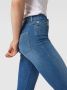 Emporio Armani Dames Slim-Fit High-Waisted Jeans met Logo Blue Dames - Thumbnail 3