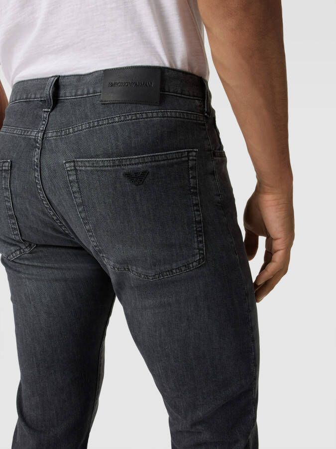 Emporio Armani Regular fit jeans met labelapplicatie - Foto 2