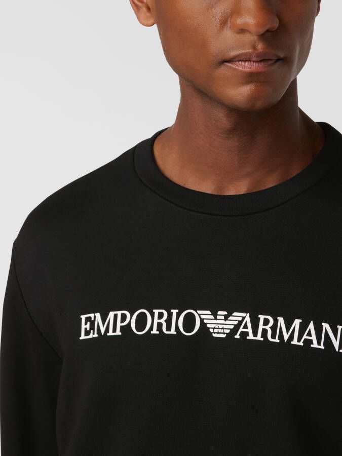 Emporio Armani Sweatshirt met labelapplicatie