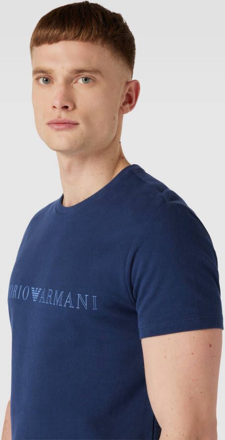 Emporio Armani T-shirt met labelprint model 'TERRY'