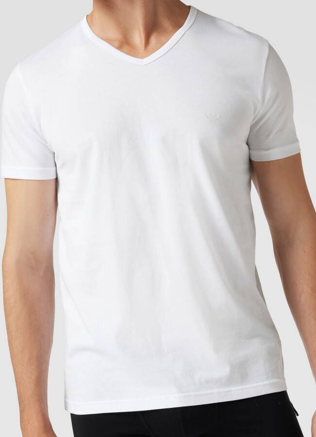 Emporio Armani T-shirt met V-hals in set van 2