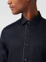 Emporio Armani Regular Fit Blauw Linnen Overhemd met Adelaar Logo Black Heren - Thumbnail 2
