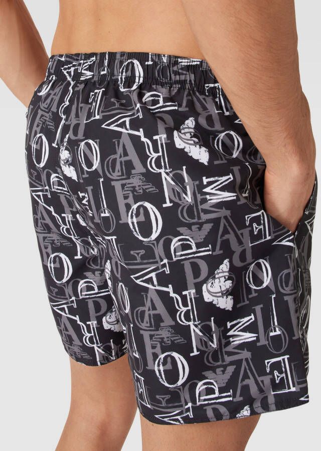 Emporio Armani Zwembroek met labelprint