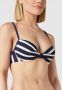 ESPRIT Women Beach voorgevormde beugel bikinitop donkerblauw wit - Thumbnail 4