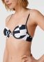 ESPRIT Women Beach voorgevormde beugel bikinitop Cube zwart wit - Thumbnail 4