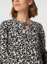Esprit Gedessineerde blouse met rijggarnering bij de hals - Thumbnail 3