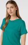 Esprit collection T-shirt van puur linnen met labeldetail - Thumbnail 2