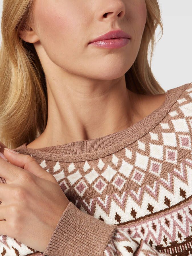 Esprit Gebreide pullover met all-over motief
