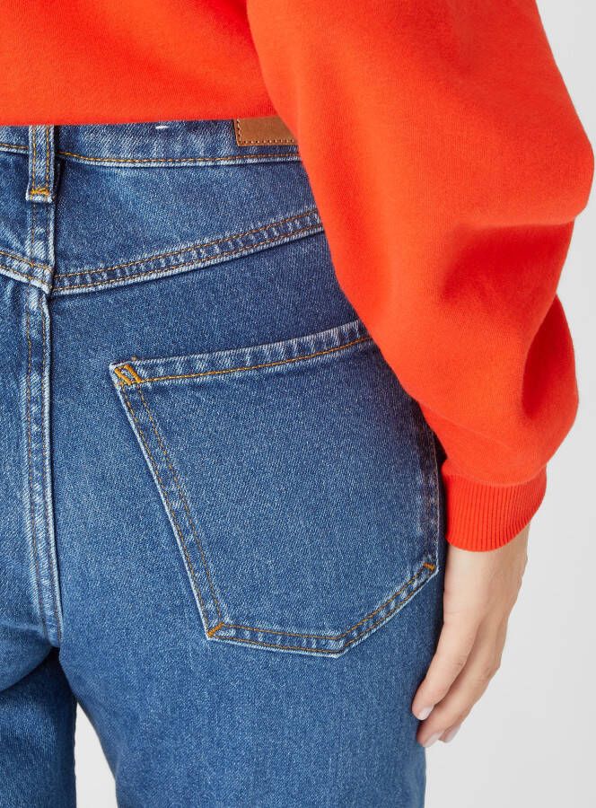Esprit Korte mom fit jeans met stretch - Foto 5