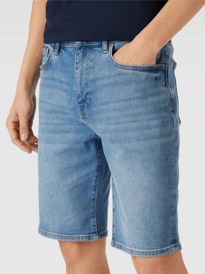 Esprit Korte slim fit jeans met contrastnaden - Foto 2