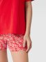 ESPRIT Women Bodywear shortama met hartjes rood - Thumbnail 4