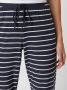 ESPRIT Women Bodywear gestreepte pyjamabroek donkerblauw wit - Thumbnail 4