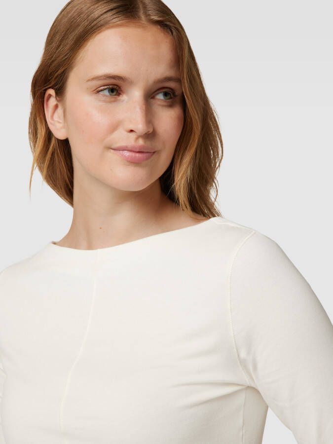 Esprit Shirt met lange mouwen in effen design