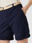 Esprit Regular fit korte broek met riem in gevlochten look - Thumbnail 2