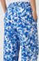 ESPRIT gebloemde high waist loose fit broek blauw wit - Thumbnail 5
